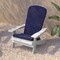 Flash Furniture White Folding Adirondack Chairs-Blue Cushions, 2PK 2-JJ-C14505-CSNBL-WH-GG - alternate 2